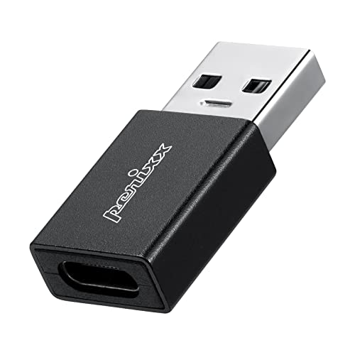 Perixx PERIPRO-409 USB C Buchse auf USB A Stecker Adapter - USB 3.0 High-Speed Datenübertragung - Schwarz von Perixx