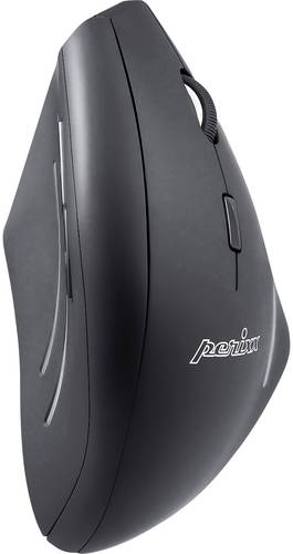 Perixx Perimice-608 Ergonomische Maus Funk Optisch Schwarz 6 Tasten 1600 dpi Ergonomisch, Integriert von Perixx