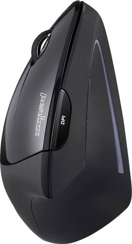 Perixx Perimice-713L Ergonomische Maus USB Optisch Schwarz 5 Tasten 2000 dpi Ergonomisch von Perixx