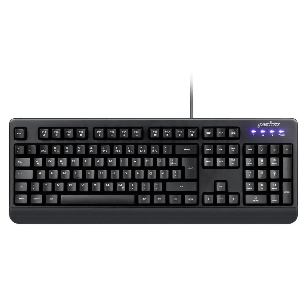 Perixx Perixx Periboard-517 B USB Tastatur Deutsch, QWERTZ Schwarz Staubgesch Tastatur Perixx Perixx Periboard-517 B USB Tastatur Deutsch, QWERTZ Schwarz Staubgesch Tastatur von Perixx