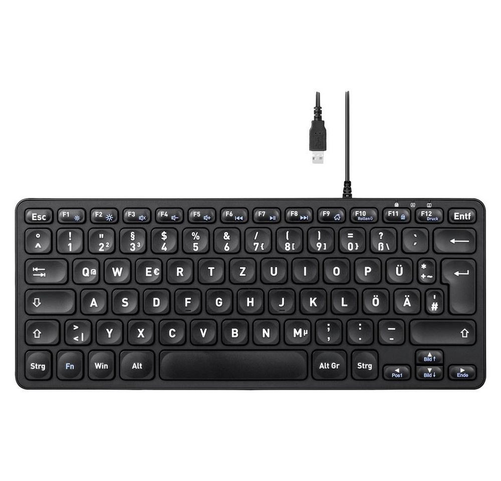 Perixx Wired Mini scissor-switch DE Keyboard Tastatur Perixx Wired Mini scissor-switch DE Keyboard Tastatur von Perixx