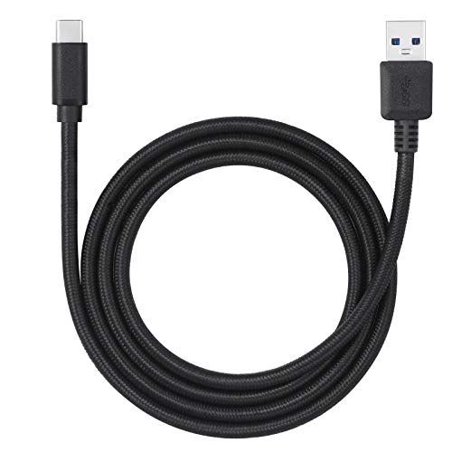 perixx PERIPRO-407 USB-Kabel mit USB-C Anschluss, USB 3.0, 100 cm Kabel für Laden oder Verbinden, für Smartphones, Tablets, Desktops, Schwarz von Perixx
