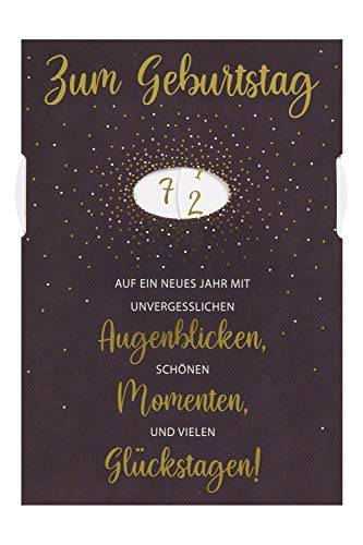 Geburtstagskarte Drehzahl Textkarte 11,6 x 16,6 cm von Perleberg