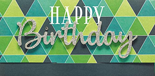 Geburtstagskarte Lettering Surprise - Happy Birthday - 11 x 22 cm von Perleberg