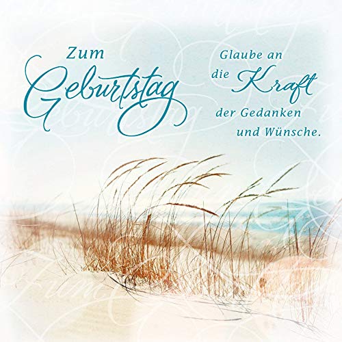 Perleberg Geburtstagskarte - Romantica Collection - liebevolle Karte zum Geburtstag - Geburtstagskarten mit Umschlag - Glückwunsch-Karte mit Motiv - Karte Geburtstag 15 x 15 cm von Perleberg