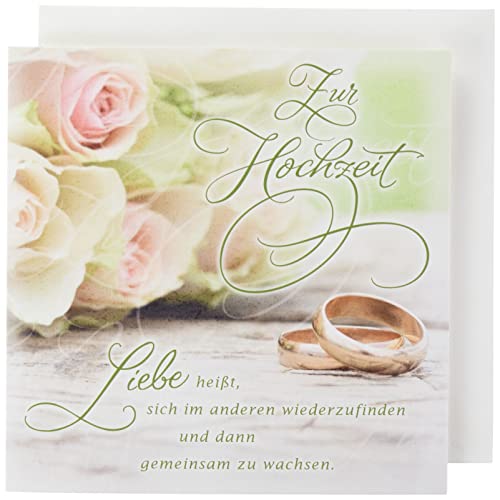 Perleberg - einzigartige Hochzeitskarte mit Ring Motiv und Text - wunderschöne Glückwunschkarte 15 x15 cm - Karte zur Hochzeit mit Umschlag in naturweiß - hochwertige & besondere Hochzeitskarten Perleberg - einzigartige Hochzeitskarte mit Ring Motiv und Text - wunderschöne Glückwunschkarte 15 x15 cm - Karte zur Hochzeit mit Umschlag in naturweiß - hochwertige & besondere Hochzeitskarten von Perleberg