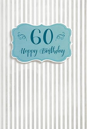 Perleberg hochwertige Geburtstagskarte mit 60 Motiv - edle Karte zum 60. Geburtstag mit Umschlag - schöne Geburtstagskarten 11,6 x 16,6 cm - Karte Geburtstag für eine gelungene Überraschung Perleberg hochwertige Geburtstagskarte mit 60 Motiv - edle Karte zum 60. Geburtstag mit Umschlag - schöne Geburtstagskarten 11,6 x 16,6 cm - Karte Geburtstag für eine gelungene Überraschung von Perleberg