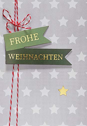 Perleberg klassische Weihnachtskarte - hochwertige Weihnachtspostkarte mit liebevoll gestalteten Motiv - Karte Weihnachten für schöne Weihnachtsgrüße - Grußkarte von Perleberg