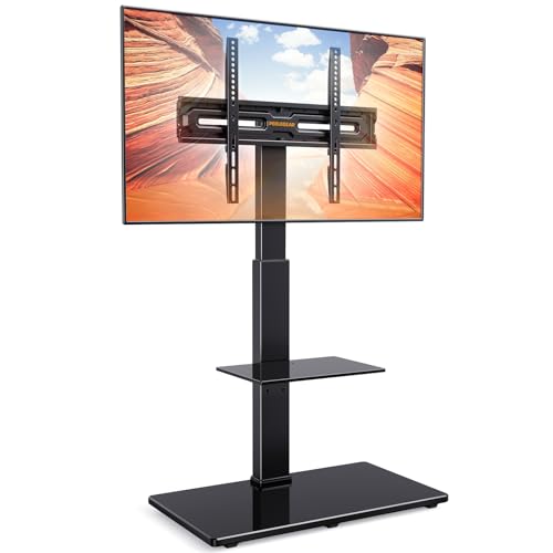 PERLEGEAR TV Ständer TV Bodenständer für 30-70 Zoll Flach & Curved Fernseher bis zu 50 KG mit Neigung, TV Stand mit höhenverstellbar, TV Standfuss mit Schwenkbar, Max VESA 600x400mm PERLEGEAR TV Ständer TV Bodenständer für 30-70 Zoll Flach & Curved Fernseher bis zu 50 KG mit Neigung, TV Stand mit höhenverstellbar, TV Standfuss mit Schwenkbar, Max VESA 600x400mm von Perlegear
