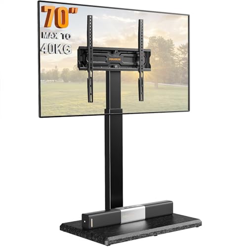PERLEGEAR TV Ständer für 30 bis 70 Zoll Fernseher, Verstellbarer TV Bodenständer mit Dreh- und Neigefunktion, hoher TV Standfuss mit 8 Höhenkonfigurationen bis zu 40kg, Max.VESA 400x400 mm PERLEGEAR TV Ständer für 30 bis 70 Zoll Fernseher, Verstellbarer TV Bodenständer mit Dreh- und Neigefunktion, hoher TV Standfuss mit 8 Höhenkonfigurationen bis zu 40kg, Max.VESA 400x400 mm von Perlegear