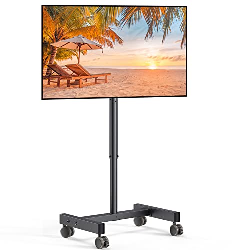 Perlegear TV Ständer Rollbar, TV Rollwagen für 13-50-Zoll-Fernseher mit 30° Neigung Universal TV Standfuß für LED/LCD/OLED-TV, Höhenverstellbar TV Standfuss Hält 44lbs Max. VESA 200x200mm Perlegear TV Ständer Rollbar, TV Rollwagen für 13-50-Zoll-Fernseher mit 30° Neigung Universal TV Standfuß für LED/LCD/OLED-TV, Höhenverstellbar TV Standfuss Hält 44lbs Max. VESA 200x200mm von Perlegear