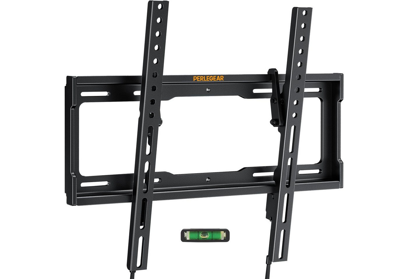 Perlegear TV-Wandhalterung, (Neigbar für 26-65 Zoll Flach & Curved-TVs, ultraslim, bis 45kg, VESA bis 400x400mm) von Perlegear