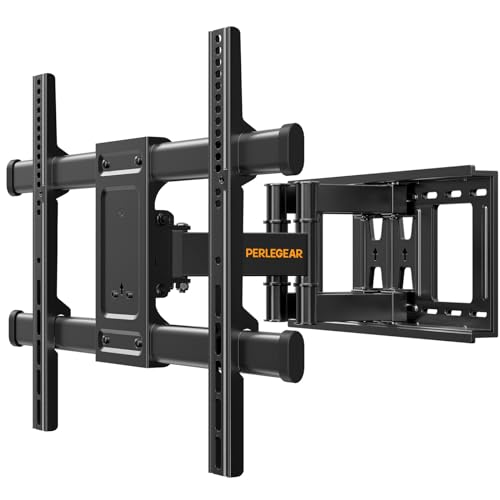 Perlegear TV Wandhalterung Schwenkbar Neigbar für 37-84 Zoll Flach & Curved Fernseher, TV Halterung max.VESA 600x400mm bis zu 60kg von Perlegear