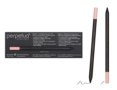 Perpetua Grafit-Stifte, Langlebige & Robuste HB Bleistifte aus Grafit, Nachhaltiger Bleistift HB mit Radiergummi zum Zeichnen, Schreiben & Skizzen, Ergonomischer Profi Bleistift für Schule & Büro von Perpetua