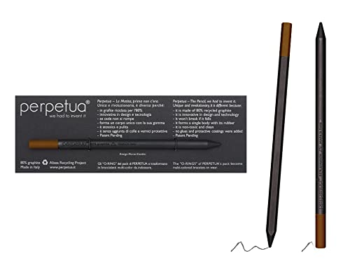Perpetua Grafit-Stifte, Langlebige & Robuste HB Bleistifte aus Grafit, Nachhaltiger Bleistift HB mit Radiergummi zum Zeichnen, Schreiben & Skizzen, Ergonomischer Profi Bleistift für Schule & Büro von Perpetua