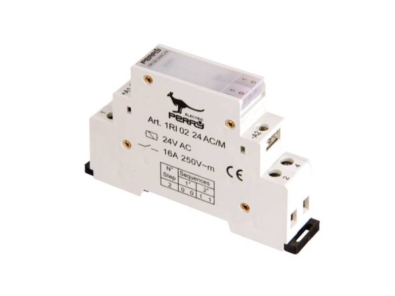 PERRY Stromstoss-Schalter 1RI0224AC/M, 24 V~, 2 Kontakte von Perry