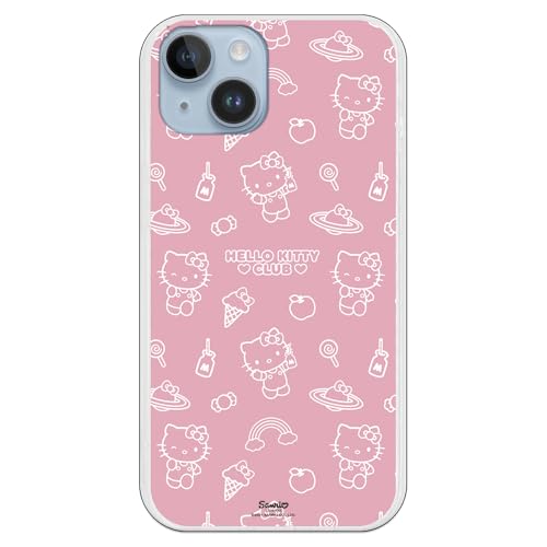 Personalaizer Hello Kitty Flexible Schutzhülle für iPhone 15 Plus, Rosa von Personalaizer