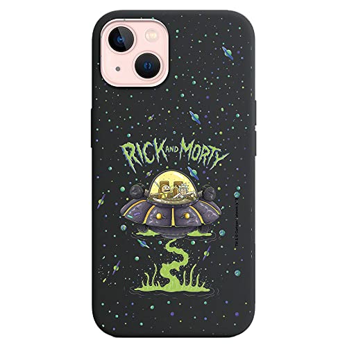 Personalaizer - Schutzhülle für iPhone 13 Schwarz mit Rick und Morty UFO Motiv von Personalaizer