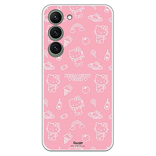 Personalaizer Schutzhülle kompatibel mit Samsung Galaxy S23, Hello Kitty Muster auf Rosa von Personalaizer