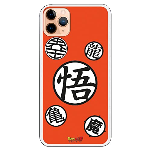 Personalaizer iPhone 11 Pro MAX Hülle – Dragon Ball Z Symbole weiß von Personalaizer