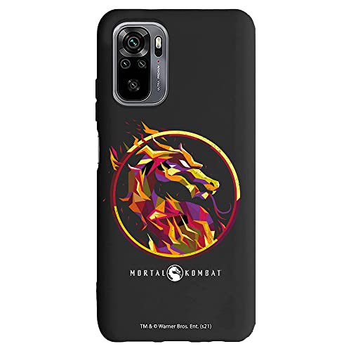 Schutzhülle für Xiaomi Redmi Note 10 Pro - Pro MAX Schwarz mit Mortal Kombat Logo Fire von Personalaizer