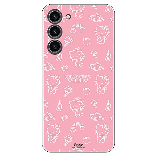 Schutzhülle kompatibel mit Samsung Galaxy S23 Plus, Hello Kitty Muster auf Rosa von Personalaizer