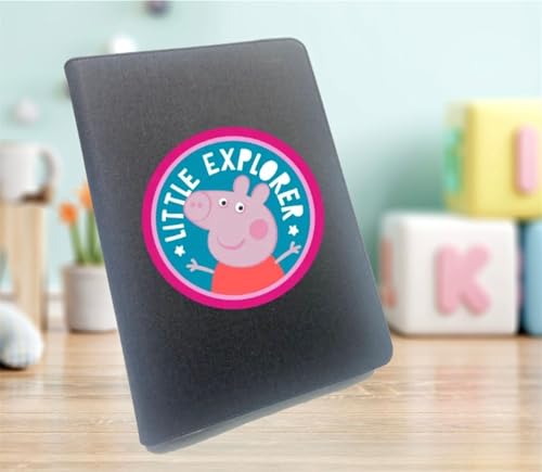 Universal-Schutzhülle für Tablet mit 25,4 cm (10 Zoll), Motiv: kleine Entdeckerin Peppa Wutz von Personalaizer