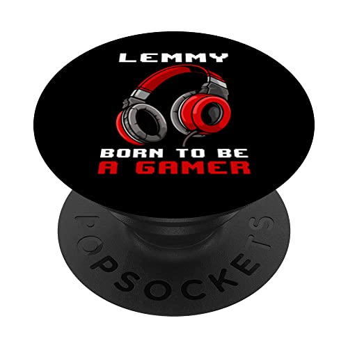 Lemmy - Born To Be A Gamer - Personalisiert PopSockets mit austauschbarem PopGrip von Personalisierte Gaming Geschenke Und Gamer Sprüche