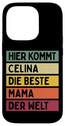 Hier Kommt Celina Die Beste Mama Der Welt Muttertag Retro Hülle für iPhone 14 Pro Hier Kommt Celina Die Beste Mama Der Welt Muttertag Retro Hülle für iPhone 14 Pro von Personalisierte Geschenke Celina
