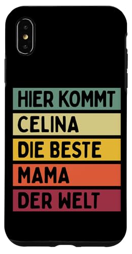 Hier Kommt Celina Die Beste Mama Der Welt Muttertag Retro Hülle für iPhone XS Max Hier Kommt Celina Die Beste Mama Der Welt Muttertag Retro Hülle für iPhone XS Max von Personalisierte Geschenke Celina