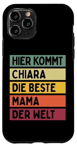 Hier Kommt Chiara Die Beste Mama Der Welt Muttertag Retro Hülle für iPhone 11 Pro Hier Kommt Chiara Die Beste Mama Der Welt Muttertag Retro Hülle für iPhone 11 Pro von Personalisierte Geschenke Chiara