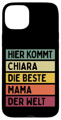 Hier Kommt Chiara Die Beste Mama Der Welt Muttertag Retro Hülle für iPhone 15 Plus Hier Kommt Chiara Die Beste Mama Der Welt Muttertag Retro Hülle für iPhone 15 Plus von Personalisierte Geschenke Chiara