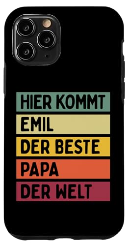 Hier Kommt Emil Der Beste Papa Der Welt Vatertag Retro Hülle für iPhone 11 Pro Hier Kommt Emil Der Beste Papa Der Welt Vatertag Retro Hülle für iPhone 11 Pro von Personalisierte Geschenke Emil