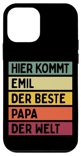 Hier Kommt Emil Der Beste Papa Der Welt Vatertag Retro Hülle für iPhone 12 mini Hier Kommt Emil Der Beste Papa Der Welt Vatertag Retro Hülle für iPhone 12 mini von Personalisierte Geschenke Emil