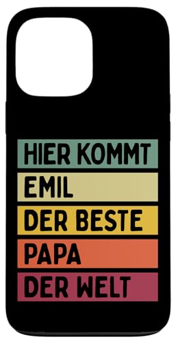 Hier Kommt Emil Der Beste Papa Der Welt Vatertag Retro Hülle für iPhone 13 Pro Max Hier Kommt Emil Der Beste Papa Der Welt Vatertag Retro Hülle für iPhone 13 Pro Max von Personalisierte Geschenke Emil