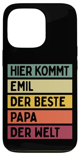 Hier Kommt Emil Der Beste Papa Der Welt Vatertag Retro Hülle für iPhone 13 Pro Hier Kommt Emil Der Beste Papa Der Welt Vatertag Retro Hülle für iPhone 13 Pro von Personalisierte Geschenke Emil
