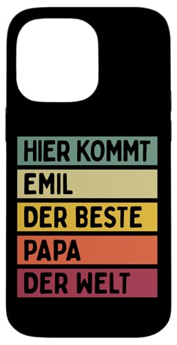 Hier Kommt Emil Der Beste Papa Der Welt Vatertag Retro Hülle für iPhone 14 Pro Max Hier Kommt Emil Der Beste Papa Der Welt Vatertag Retro Hülle für iPhone 14 Pro Max von Personalisierte Geschenke Emil