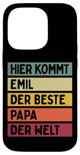 Hier Kommt Emil Der Beste Papa Der Welt Vatertag Retro Hülle für iPhone 14 Pro Hier Kommt Emil Der Beste Papa Der Welt Vatertag Retro Hülle für iPhone 14 Pro von Personalisierte Geschenke Emil