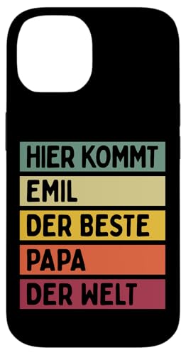 Hier Kommt Emil Der Beste Papa Der Welt Vatertag Retro Hülle für iPhone 14 Hier Kommt Emil Der Beste Papa Der Welt Vatertag Retro Hülle für iPhone 14 von Personalisierte Geschenke Emil