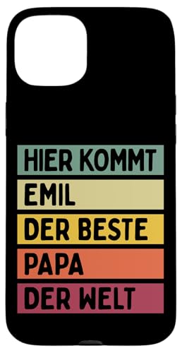 Hier Kommt Emil Der Beste Papa Der Welt Vatertag Retro Hülle für iPhone 15 Plus Hier Kommt Emil Der Beste Papa Der Welt Vatertag Retro Hülle für iPhone 15 Plus von Personalisierte Geschenke Emil