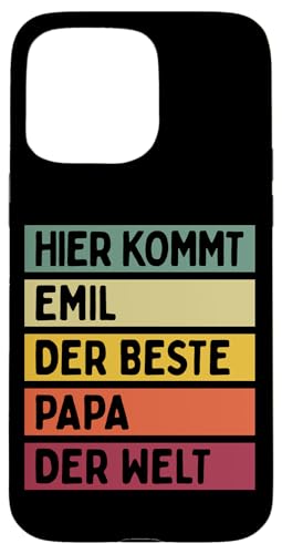 Hier Kommt Emil Der Beste Papa Der Welt Vatertag Retro Hülle für iPhone 15 Pro Max Hier Kommt Emil Der Beste Papa Der Welt Vatertag Retro Hülle für iPhone 15 Pro Max von Personalisierte Geschenke Emil