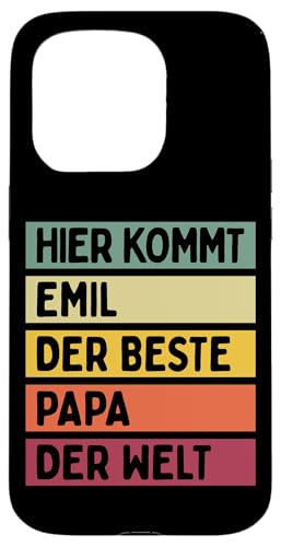 Hier Kommt Emil Der Beste Papa Der Welt Vatertag Retro Hülle für iPhone 15 Pro Hier Kommt Emil Der Beste Papa Der Welt Vatertag Retro Hülle für iPhone 15 Pro von Personalisierte Geschenke Emil