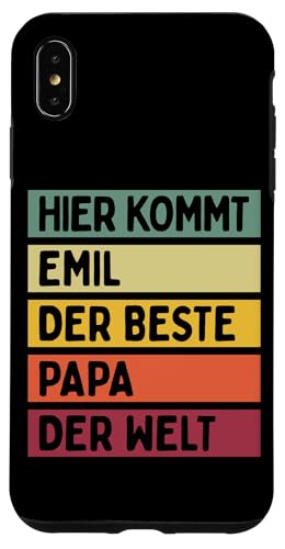 Hier Kommt Emil Der Beste Papa Der Welt Vatertag Retro Hülle für iPhone XS Max Hier Kommt Emil Der Beste Papa Der Welt Vatertag Retro Hülle für iPhone XS Max von Personalisierte Geschenke Emil