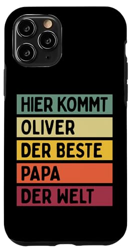 Hier Kommt Oliver Der Beste Papa Der Welt Vatertag Retro Hülle für iPhone 11 Pro Hier Kommt Oliver Der Beste Papa Der Welt Vatertag Retro Hülle für iPhone 11 Pro von Personalisierte Geschenke Oliver