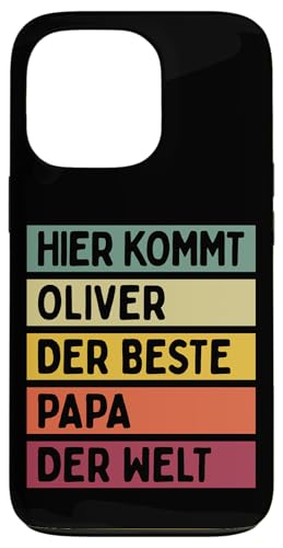 Hier Kommt Oliver Der Beste Papa Der Welt Vatertag Retro Hülle für iPhone 13 Pro Hier Kommt Oliver Der Beste Papa Der Welt Vatertag Retro Hülle für iPhone 13 Pro von Personalisierte Geschenke Oliver