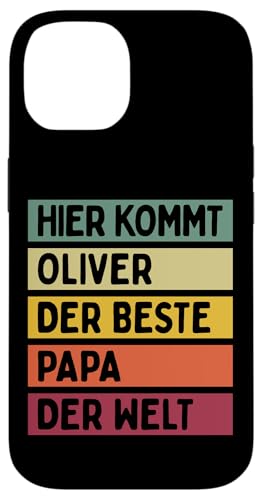 Hier Kommt Oliver Der Beste Papa Der Welt Vatertag Retro Hülle für iPhone 14 Hier Kommt Oliver Der Beste Papa Der Welt Vatertag Retro Hülle für iPhone 14 von Personalisierte Geschenke Oliver