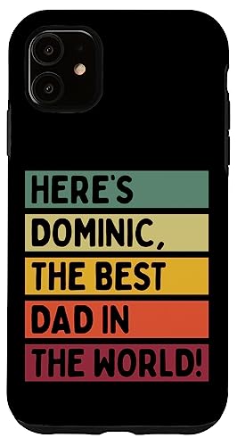 Hier ist Dominic, der beste Vater der Welt, Vatertag, Retro Hülle für iPhone 11 Hier ist Dominic, der beste Vater der Welt, Vatertag, Retro Hülle für iPhone 11 von Personalized Gift Ideas Dominic