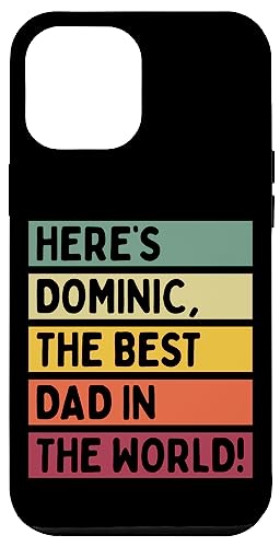 Hier ist Dominic, der beste Vater der Welt, Vatertag, Retro Hülle für iPhone 12 Pro Max Hier ist Dominic, der beste Vater der Welt, Vatertag, Retro Hülle für iPhone 12 Pro Max von Personalized Gift Ideas Dominic