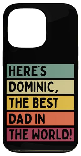 Hier ist Dominic, der beste Vater der Welt, Vatertag, Retro Hülle für iPhone 13 Pro Hier ist Dominic, der beste Vater der Welt, Vatertag, Retro Hülle für iPhone 13 Pro von Personalized Gift Ideas Dominic