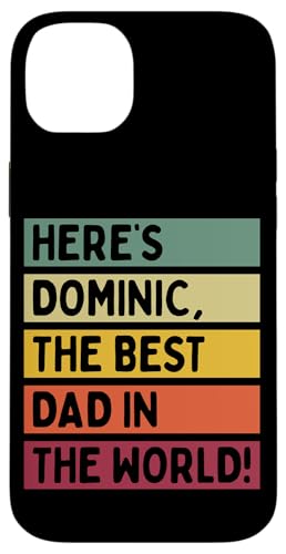 Hier ist Dominic, der beste Vater der Welt, Vatertag, Retro Hülle für iPhone 14 Plus Hier ist Dominic, der beste Vater der Welt, Vatertag, Retro Hülle für iPhone 14 Plus von Personalized Gift Ideas Dominic